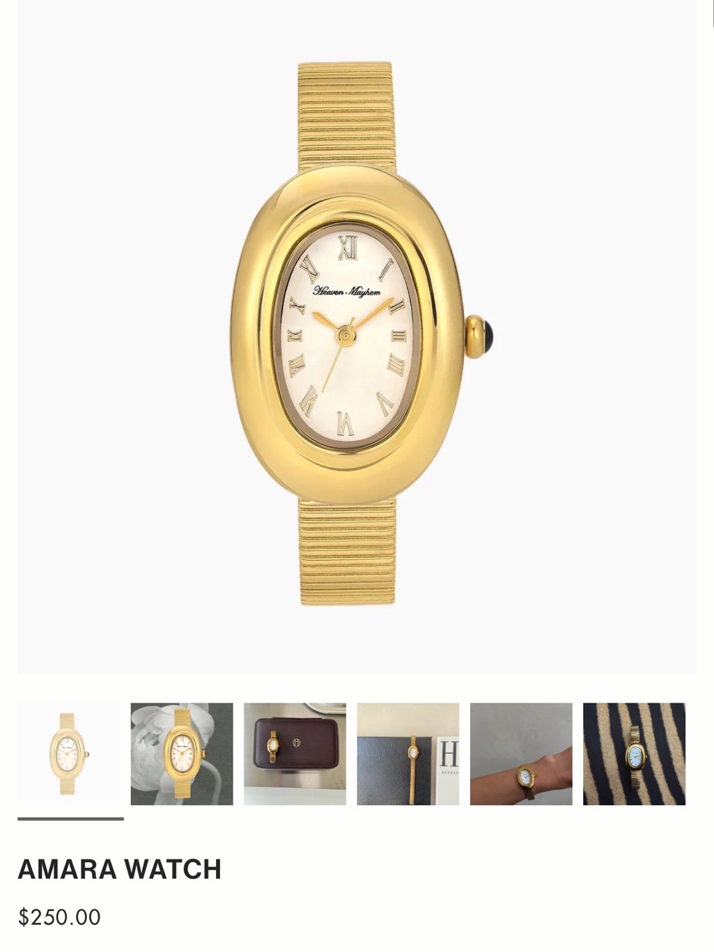 Heaven Mayhem Amara Gold Watch